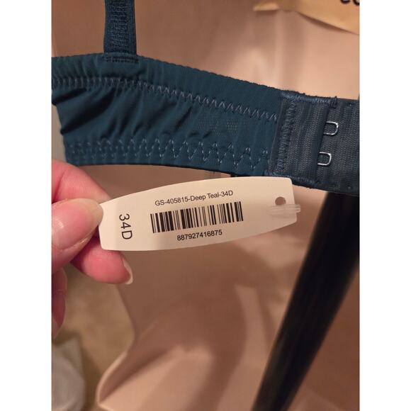 Adore Me NWT Deep Teal Lace Unlined Bra - Size 34D - Picture 4 of 4